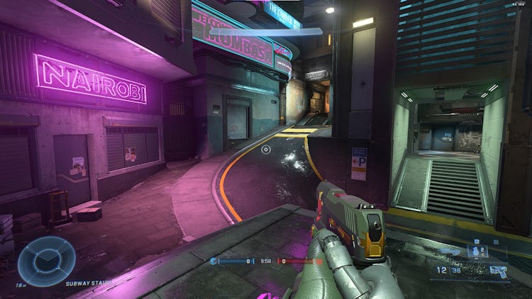 A purple street in 'Halo Infinte"