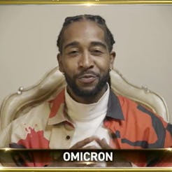 Dick Clark's New Year's Rockin' Eve's name tag for Omarion