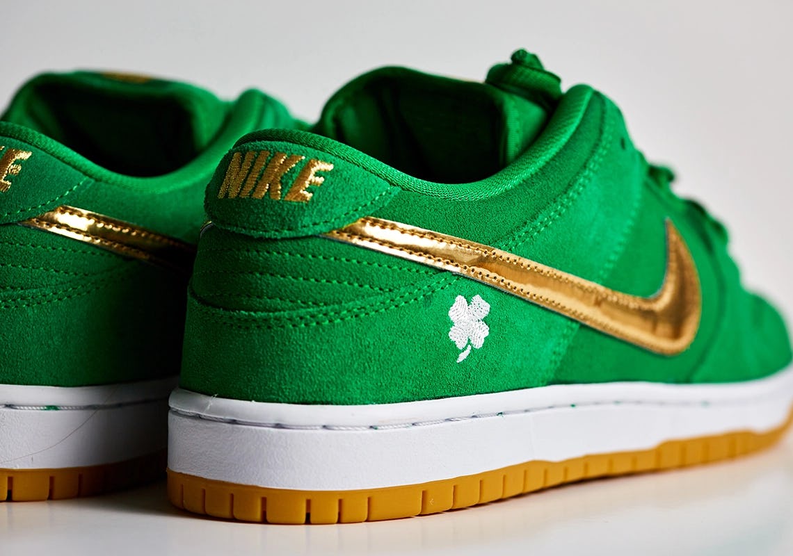 green and gold tennis shoes