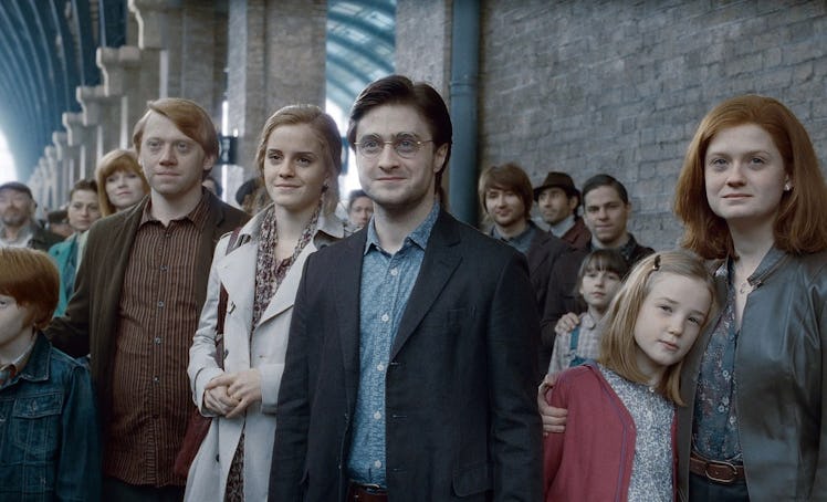 Daniel Radcliffe joked about the 'Harry Potter' movies' aged-up epilogue scene during the HBO Max re...