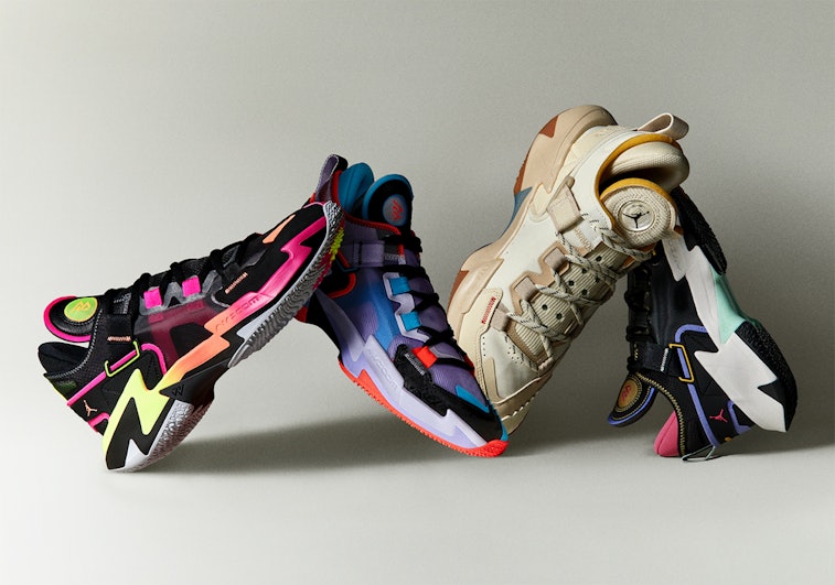 fifth Russell Westbrook Jordan basketball shoe is colorful as