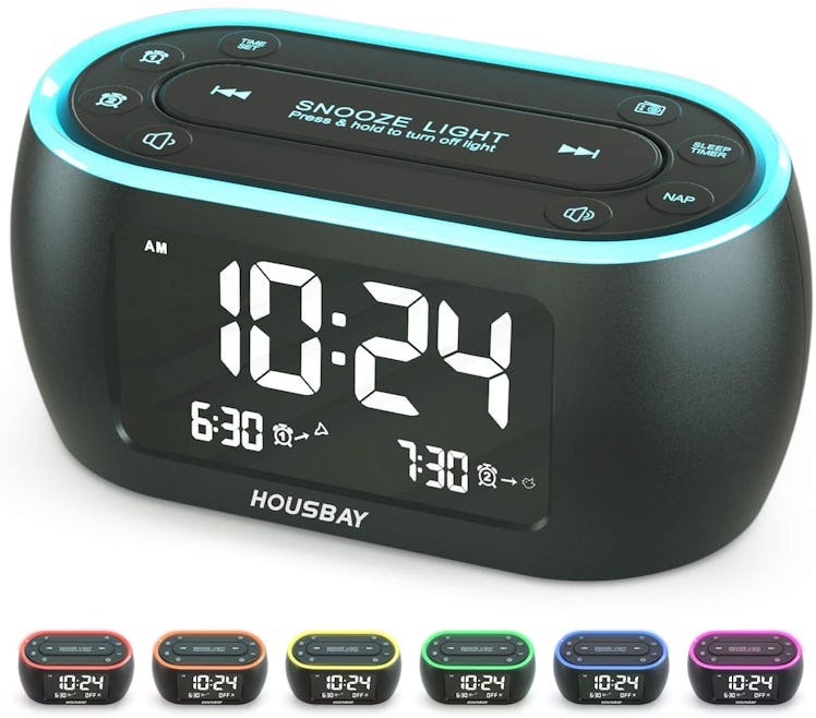 Housbay Glow Alarm Clock Radio 