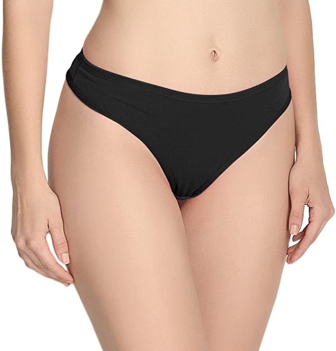 ANZERMIX  Breathable Cotton Thong Panties (Pack of 6)