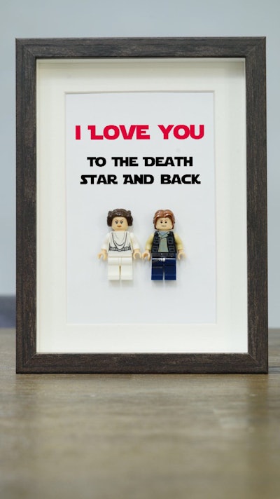 valentine's day gifts for him:  I Love You To The Death Star Sign