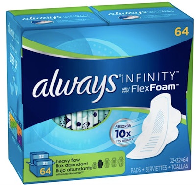Always Infinity Flex Foam With Wings is one of the best postpartum pads