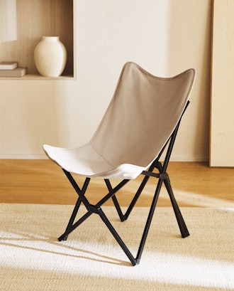 Folding Aluminum And Canvas Chair