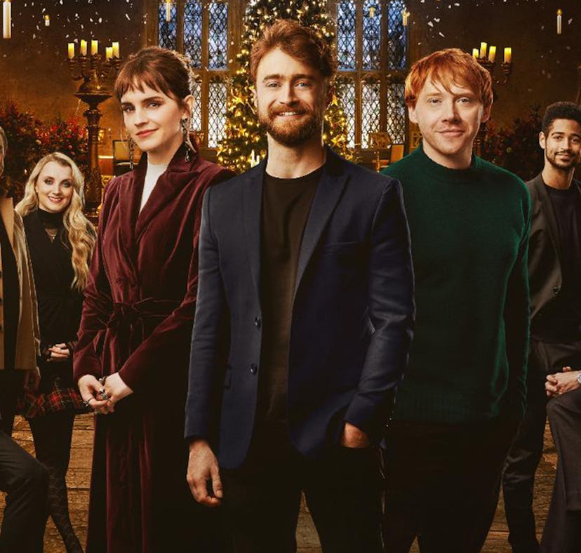 Daniel Radcliffe joked about the 'Harry Potter' movies' aged-up epilogue scene during the HBO Max re...
