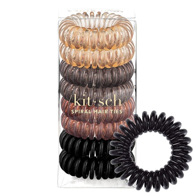 Kitsch Spiral Hair Ties (8- Pack)