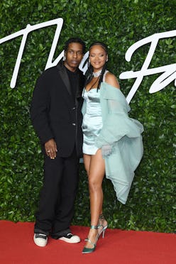 Rihanna and A$AP Rocky at the 2019 Fashion Awards.