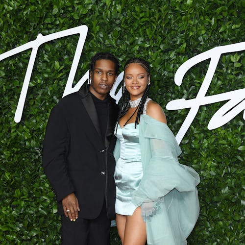 Rihanna and A$AP Rocky at the 2019 Fashion Awards.