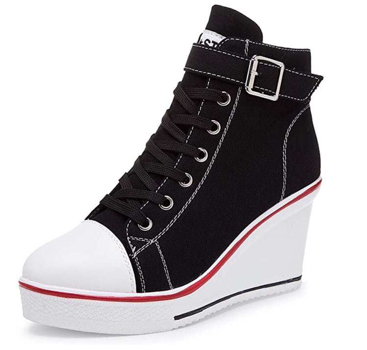 Hotcham Canvas High Top Wedge Sneakers