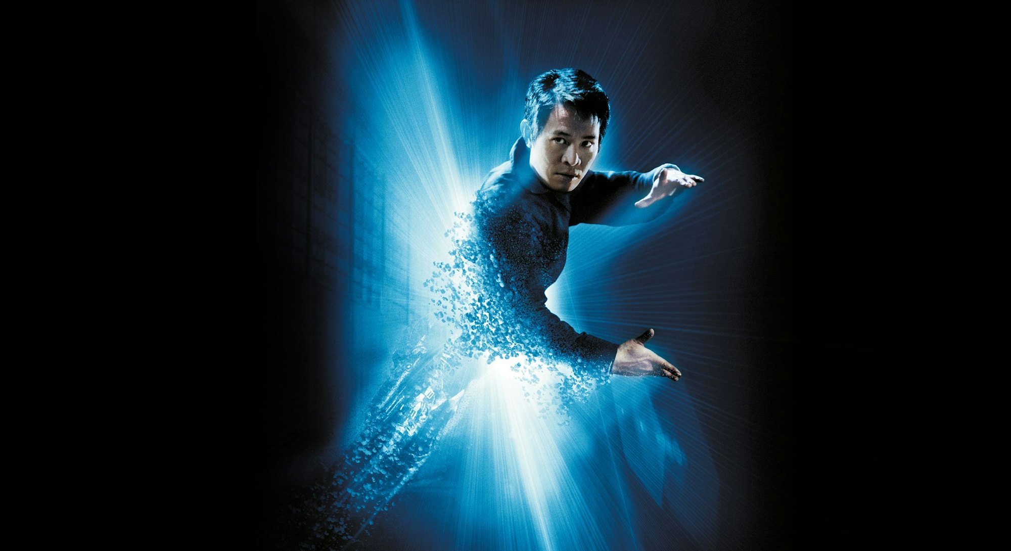 poster artwork of Jet Li in The One