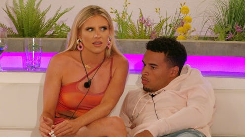 Chloe and Toby from 'Love Island' in the iconic 'Love Island' Villa