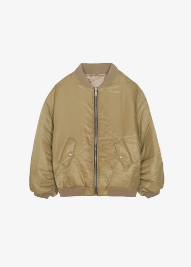 The Frankie Shop's Astra Bomber Jacket In Olive.