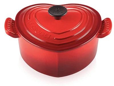 Le Creuset Enameled Cast Iron Heart makes a great last minute Valentine's Day gift idea