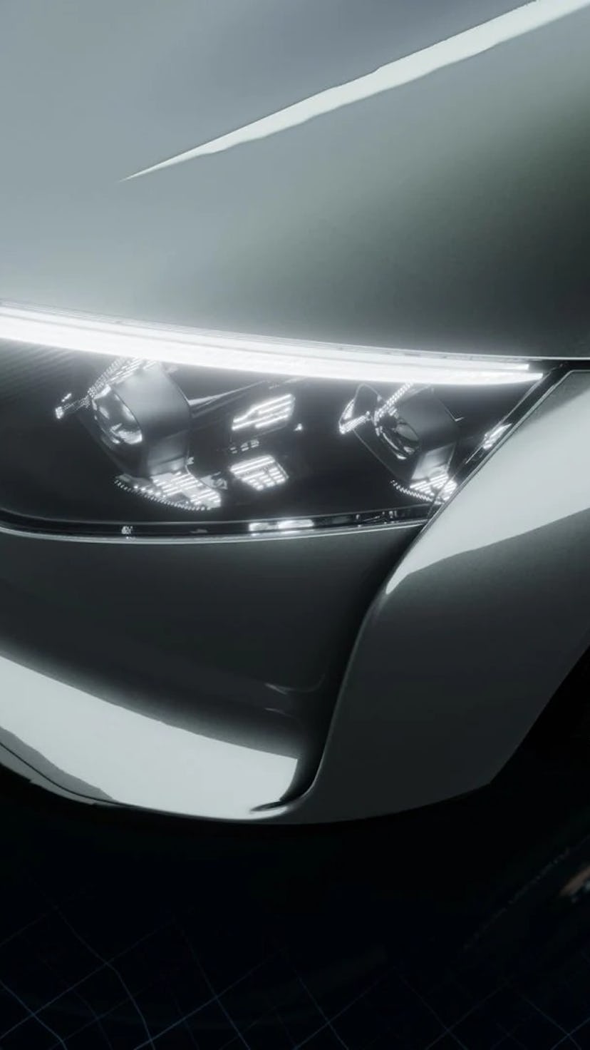 Mercedes-Benz electric vehicle Vision EQXX concept rendering.