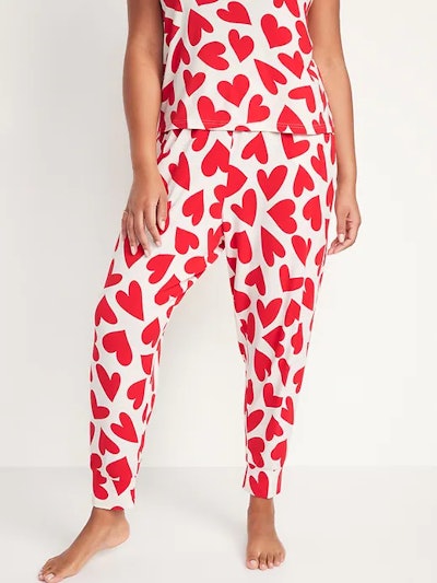Valentine's day gifts for her: High-Waisted Jogger Pajama Pants