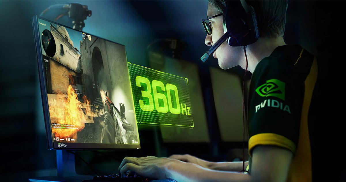 NVIDIA wants esports pros to use 360hz, 1440p monitors