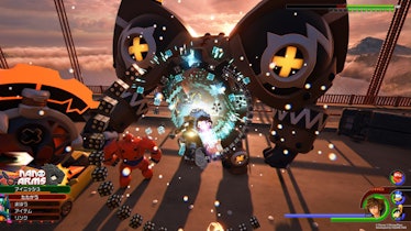 kingdom hearts 3 combat screenshot