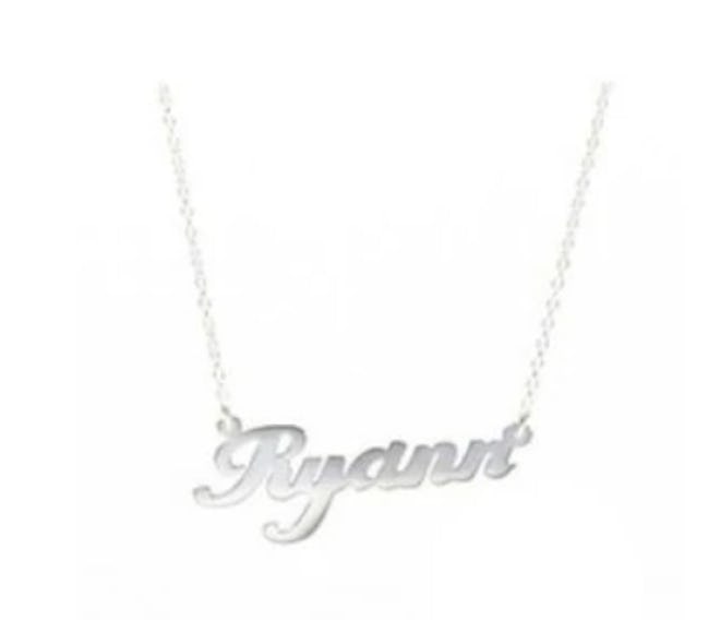 The M Jewelers' The Nameplate Necklace. 