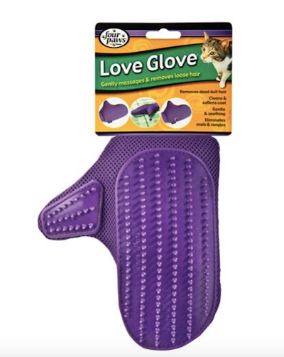 Four Paws Love Glove Grooming Mitt for Cats is a great last minute Valentine's Day gift idea