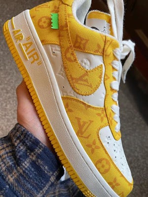 Nike S Louis Vuitton Air Force 1 Sneakers Could Drop Sooner Than You Think Nike S Louis Vuitton Air Force 1 Sneakers Could Drop Sooner Than You Think