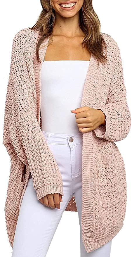 MEROKEETY Oversized Cardigan