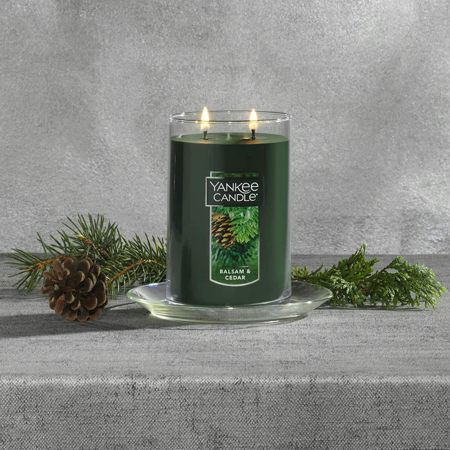 Yankee Candle 2-Wick Balsam &amp; Cedar Candle, 22 Oz.