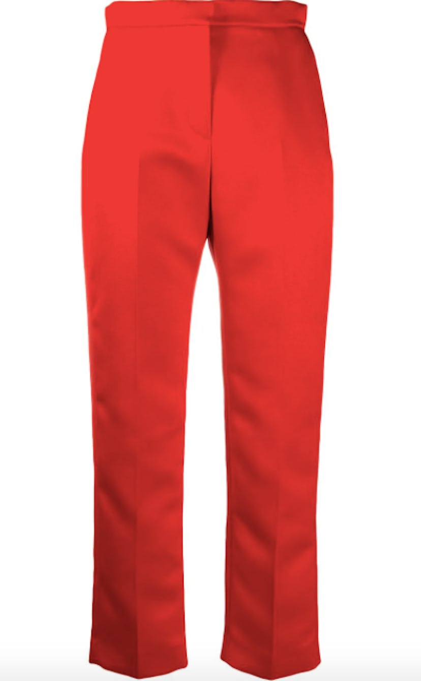 cropped tailored trousers