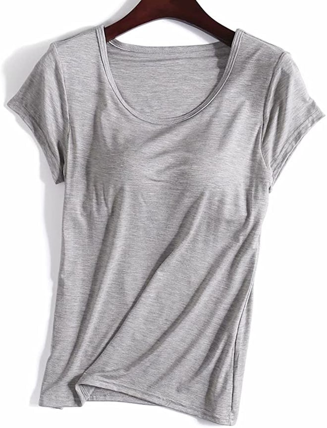 Zylioo Built-In Bra T-Shirt