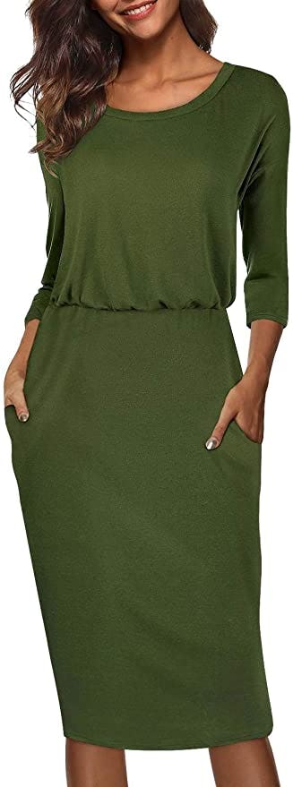 Moyabo Long Sleeve Midi Pencil Dress
