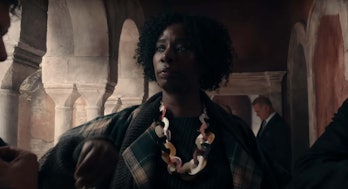 Tanya Moodie as Agatha Wilson in A Discovery of Witches Season 3.