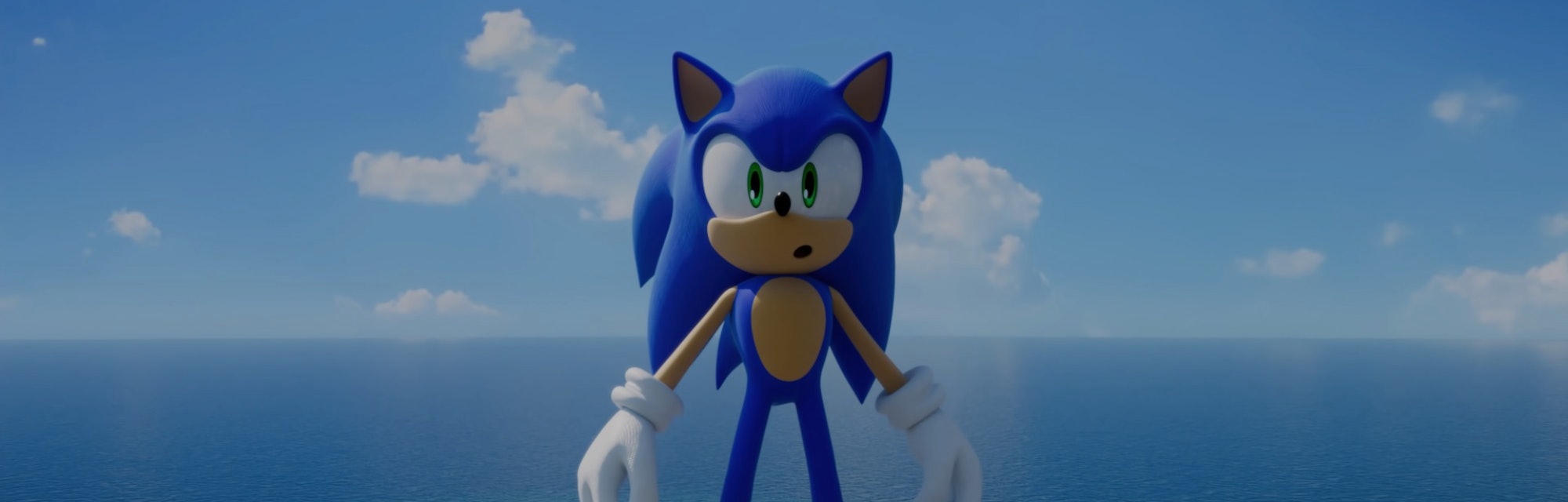 Sonic with his mouth open