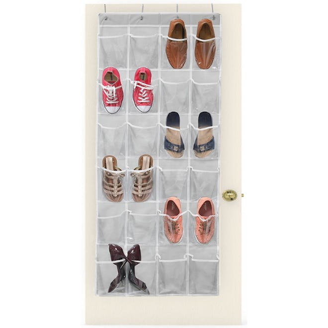 SimpleHouseware Over the Door Hanging Shoe Organizer