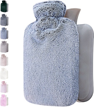 Qomfor Hot Water Bottle with Soft Cover