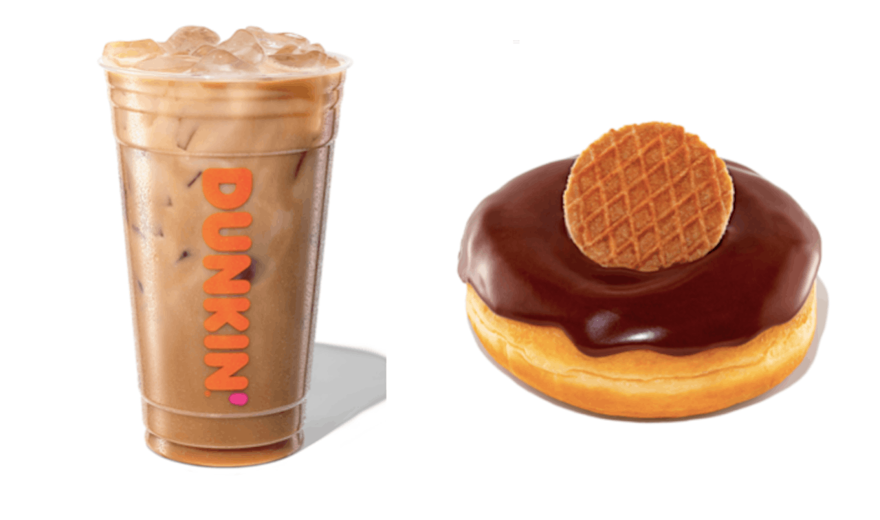 How to make the new Dunkin Caramel Chocolate Cold Brew ❤️ #dunkin #dun