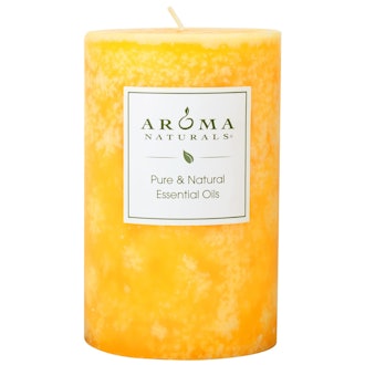 Aroma Naturals Essential Oil Scented Pillar Candle, 10.4 Oz.