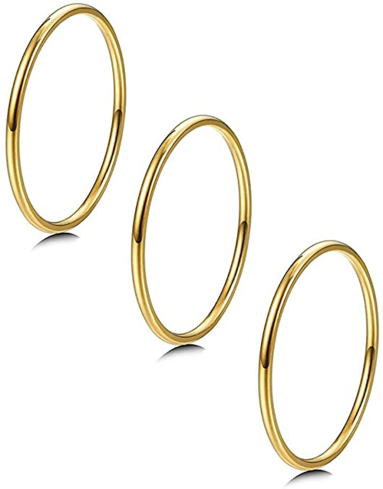 LOYALLOOK Stacking Rings (3 Pieces)