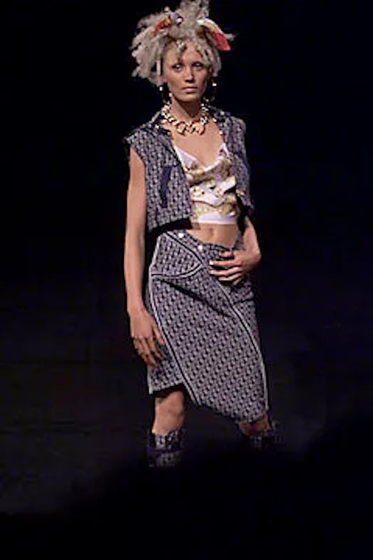 Model in Dior spring 2000 show 