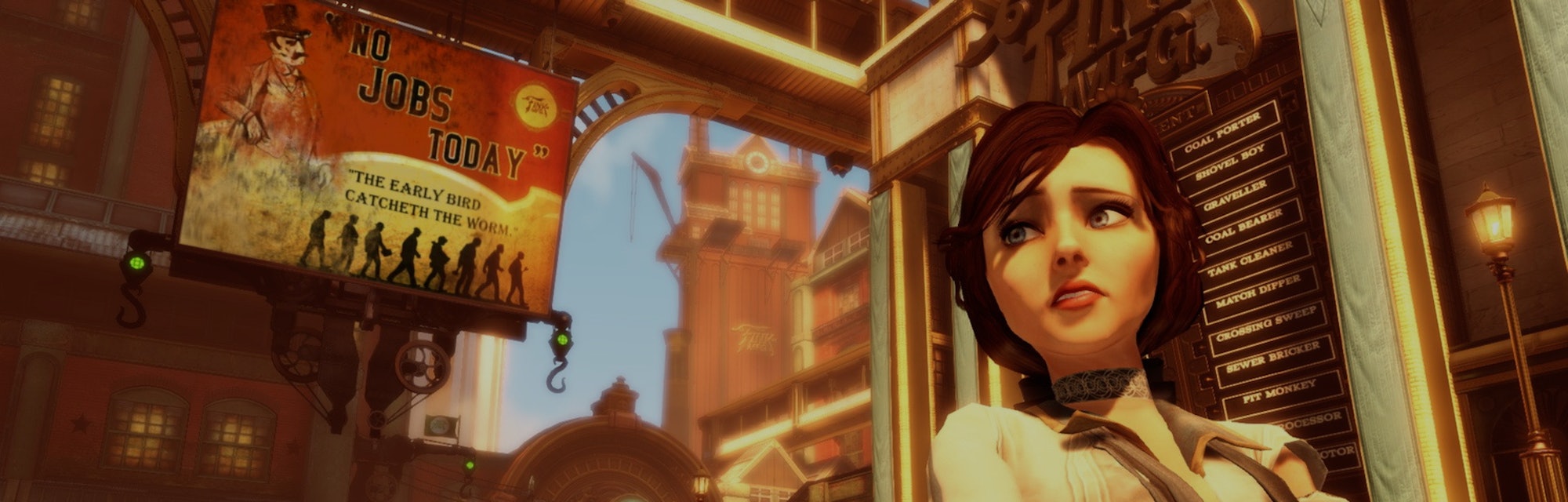 A promotional screenshot of BioShock: Infinite