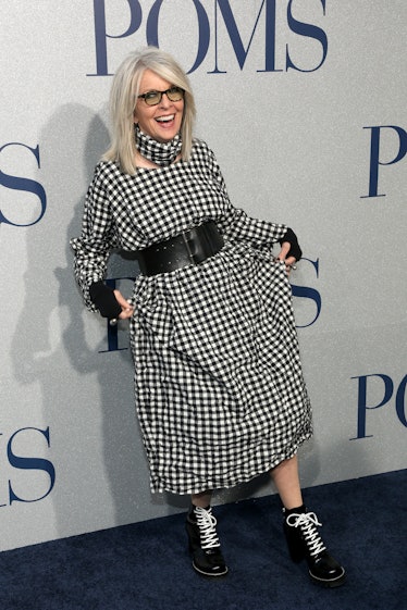 Diane Keaton at the Los Angeles premiere of Poms.