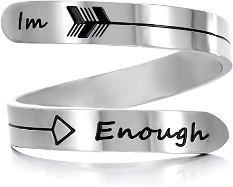Vrycot Inspirational Words Ring