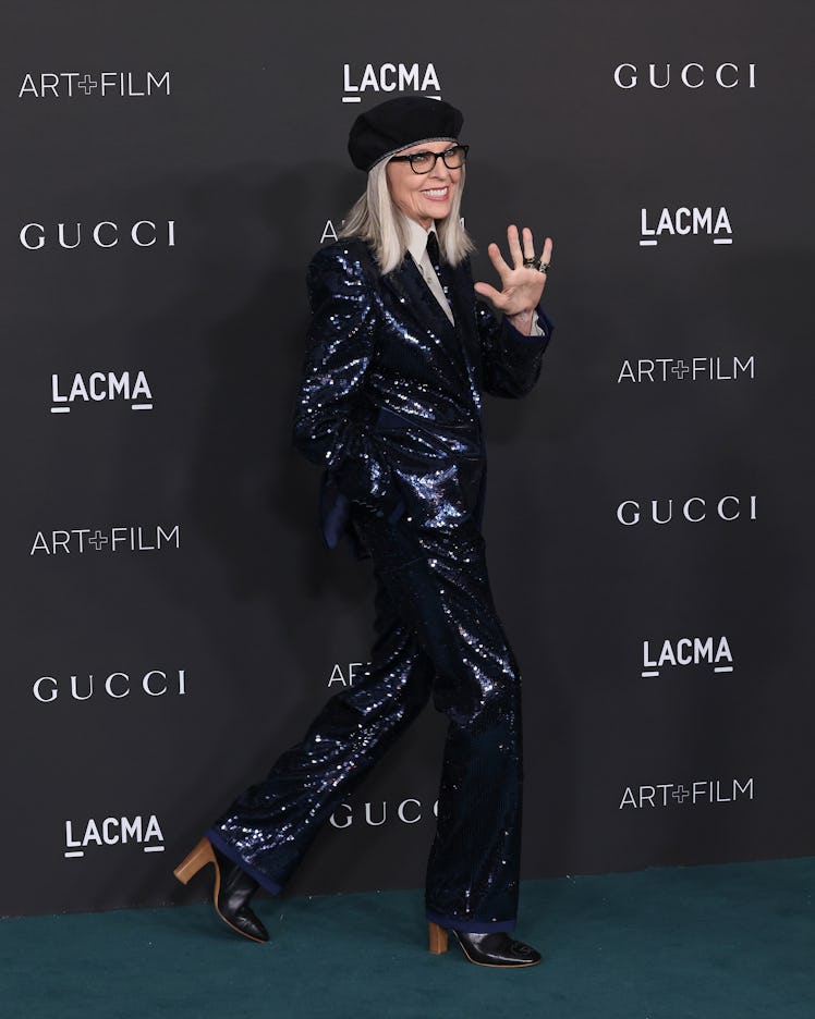 Diane Keaton at the 2021 LACMA Art + Film Gala.
