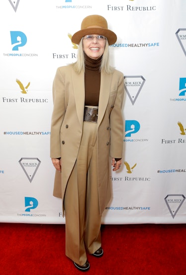 Diane Keaton at the 2018 People Concern's Celebrating Change Gala.