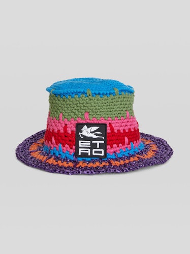 ETRO crochet bucket hat.