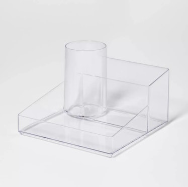 Bathroom Plastic Hair Accessory Organizer Clear