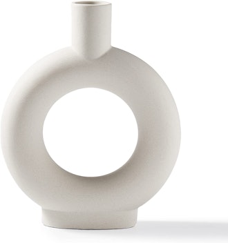 INGLENIX White Ceramic Vase