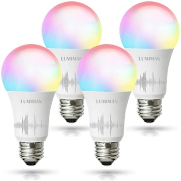 LUMIMAN Smart WiFi Light Bulbs (4-Pack)