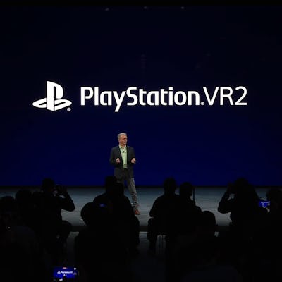 Sony press conference introducing PlayStation VR 2