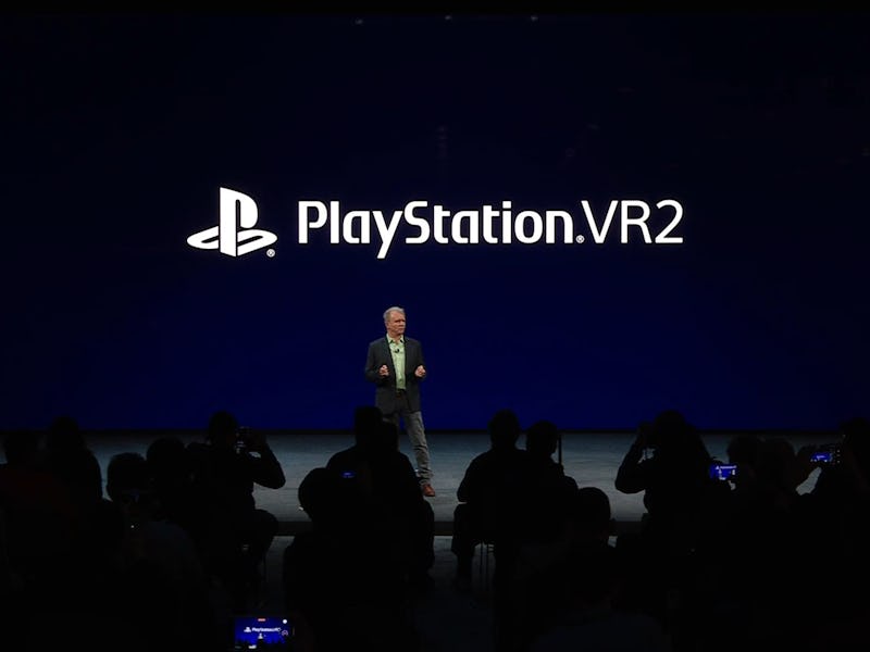 Sony press conference introducing PlayStation VR 2